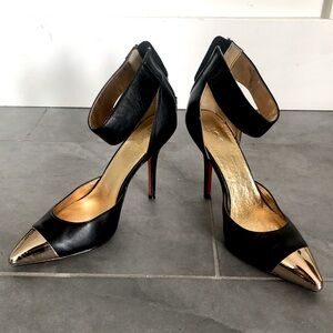Joe Fresh Black and Gold Heels